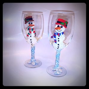 Set of Christmas Glasses